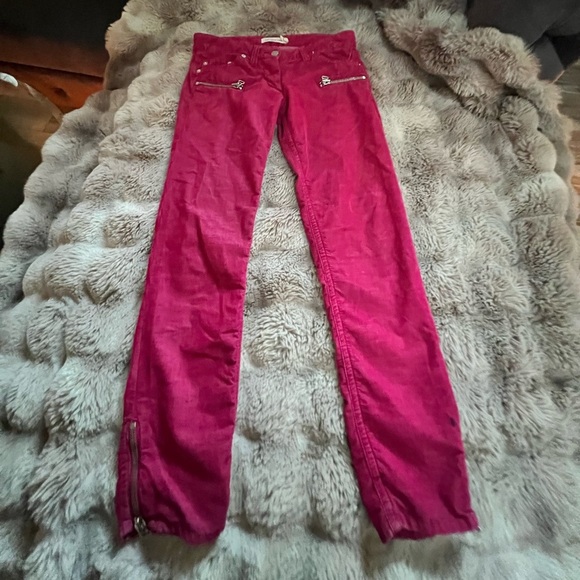 Isabel Marant Etoile Ivo Skinny Zipper Cords Corduroy Pants, size 36/4 - Picture 3 of 13